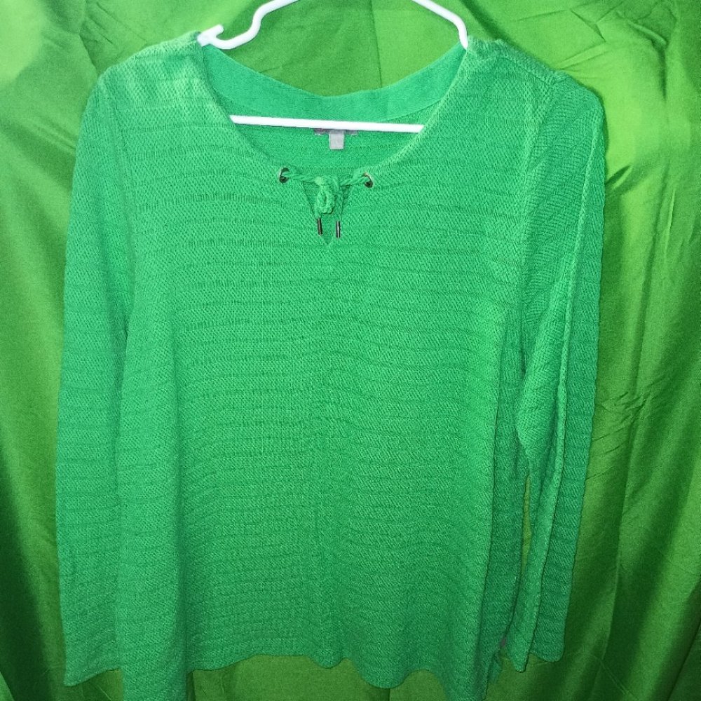 Green Talbots Sweater blouse